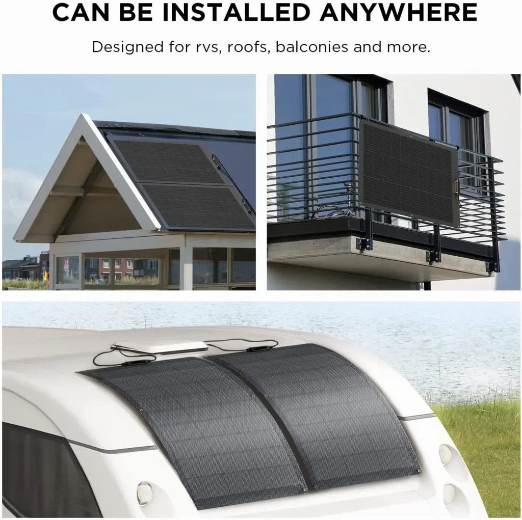 benefit of flexible solar panel