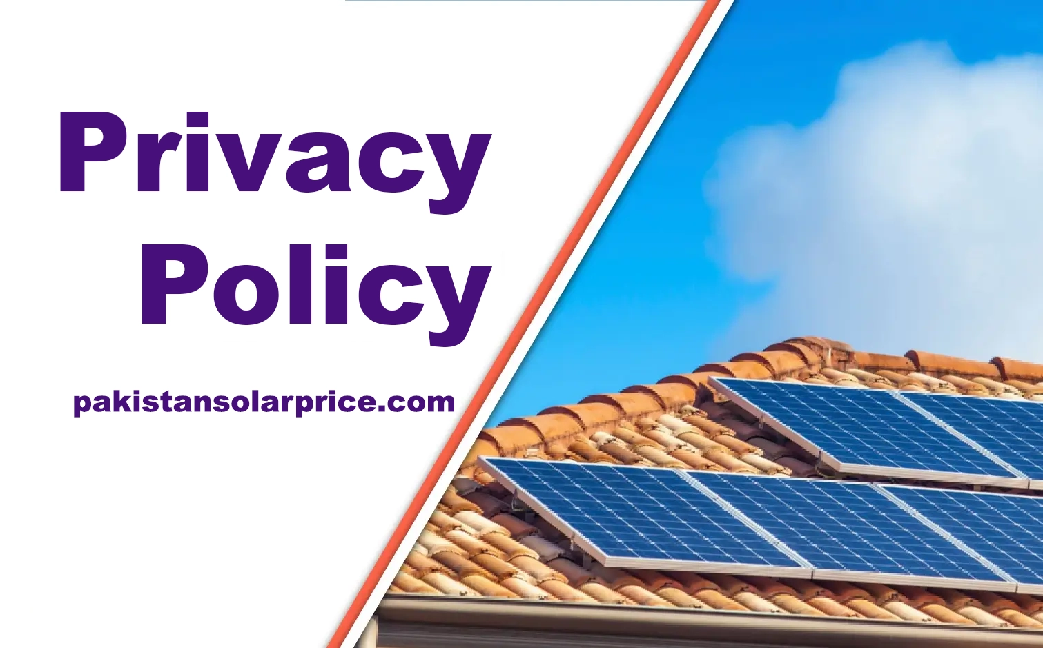 Privacy Policy of Pakistan solar price