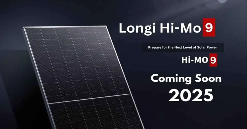 LONGi Hi-MO 9 Solar Panel offering enhanced power output and durability for sustainable energy.