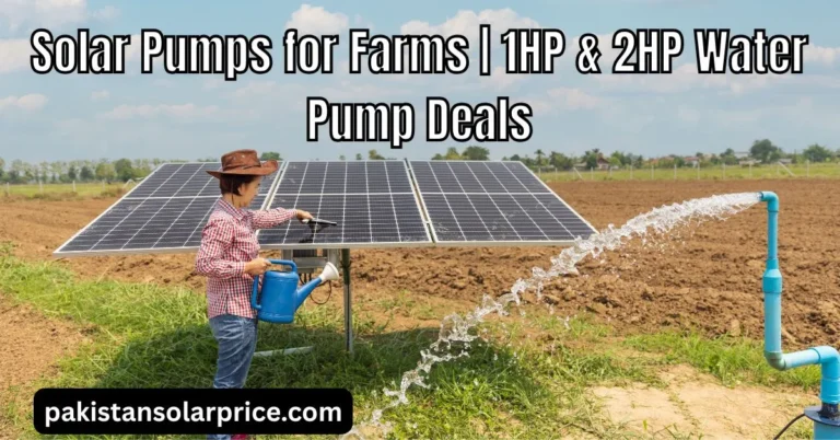 Solar-powered water pump irrigating a farm with the sun shining , Installing a 2HP solar water pump on a farm for efficient irrigation , Array of solar panels powering a water pump system for farm irrigation.