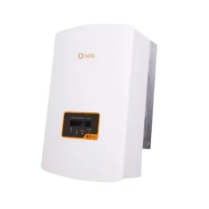 Solis 10kW On-Grid Inverter front view , Solis 3-phase solar inverter with display panel , Solis 10kW inverter installed for commercial solar system , High-efficiency Solis on-grid inverter for home use , Solis 10kW inverter with net metering support in Pakistan.